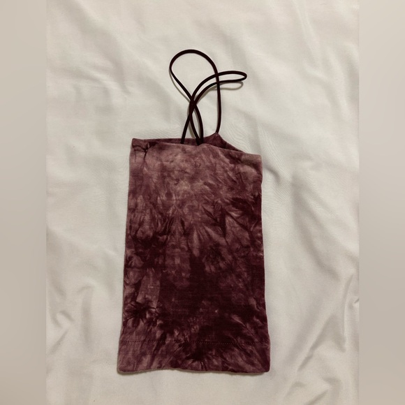 🩷Bungee-Strap Crop Cami (Burgundy) - Picture 7 of 14